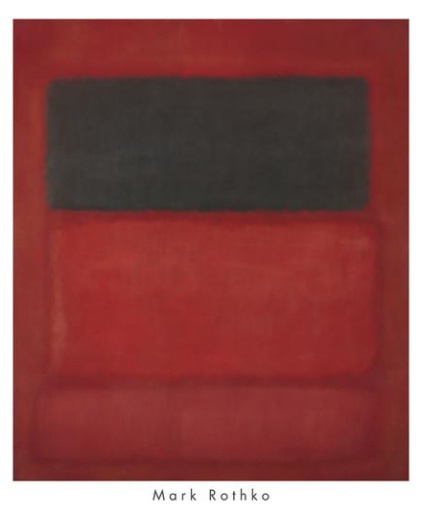 Mark Rothko - Black over RedsBlack on Red), 1957